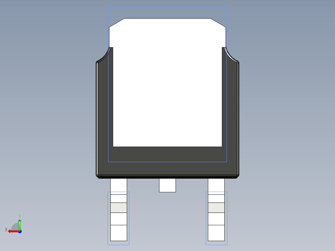 分立半导体元件封装-TO-252AA-IRF后视图
