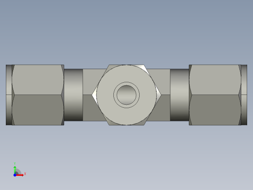 卡套式工业通用硬管接头8-8-6_jbu-s前视缩略图