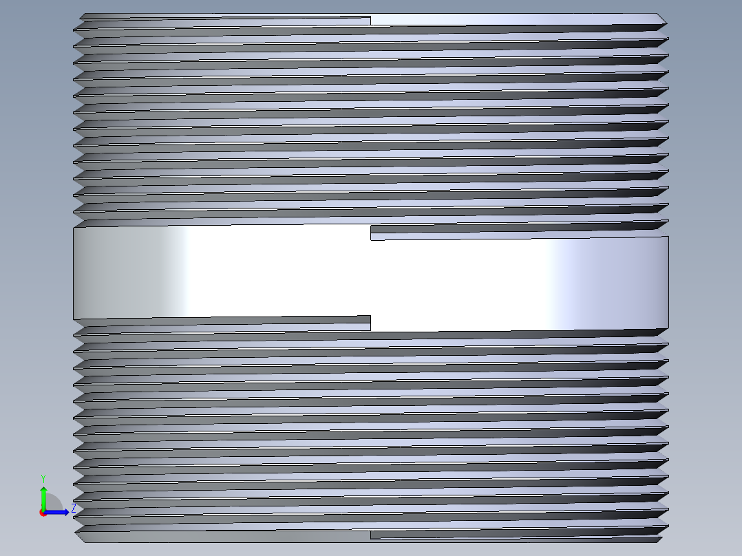 聚氯乙烯配件33-Sch80_Nipple_MPTxMPT_861-423_4in x 4in左视图