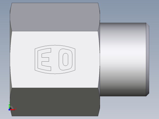 卡套式工业通用硬管接头EO_Swivel_connector_GAI10SRCFX前视缩略图