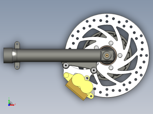 带 Honda CBF 零件的 Simson 盘式​​制动器前视缩略图