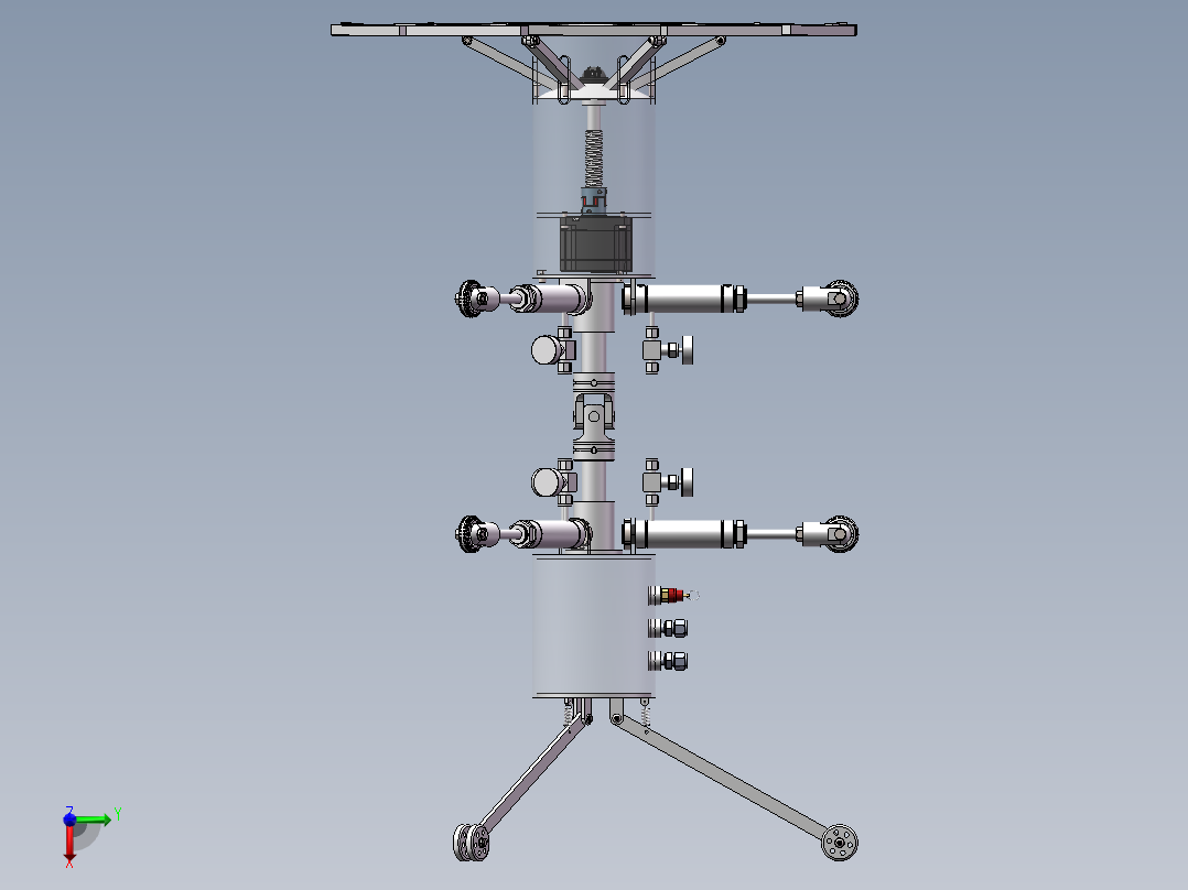管道机器人三维模型