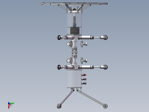 管道机器人三维模型