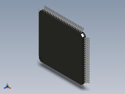 元器件3D封装TQFP100_FPT-100P-M09193主视缩略图