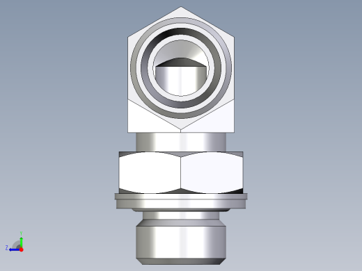 卡套式工业通用硬管接头EO_Adjustable_Locknut_elbow_WEE12LMOMDCF右视缩略图