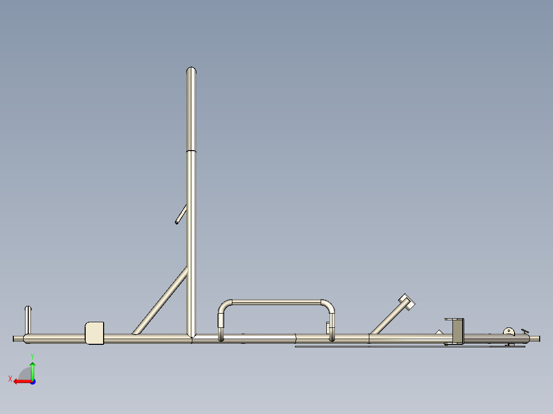 卡丁车底盘后视图