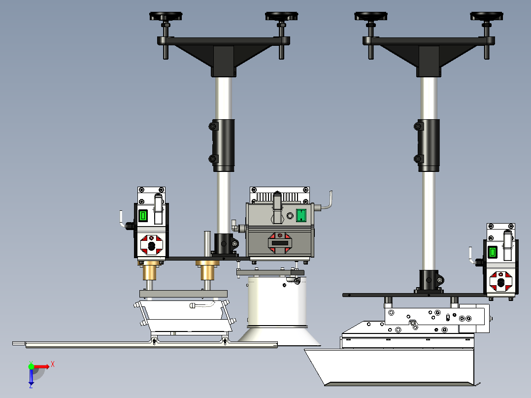 非标设备配套振动盘模型俯视图