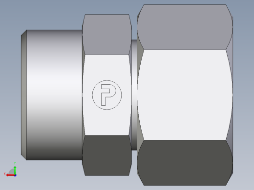 卡套式工业通用硬管接头EO_Distance_piece_adapter_DA22LOMD71后视缩略图