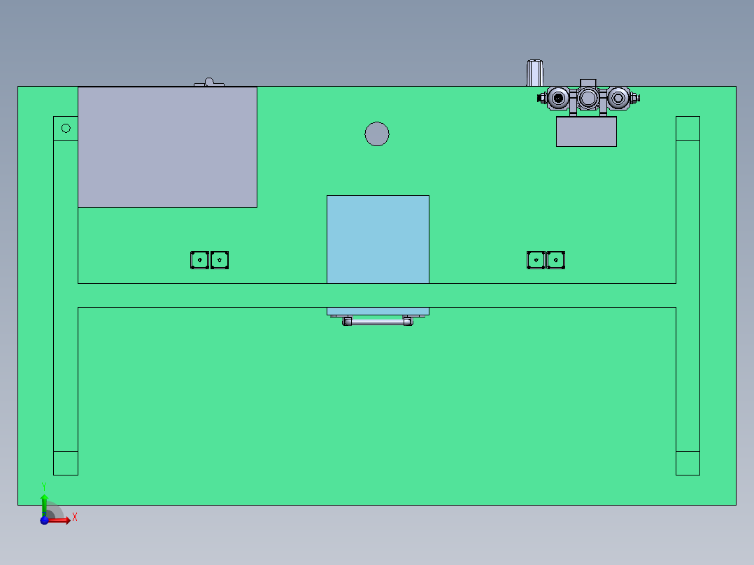 小型拔盖子设备sw18可编辑前视图