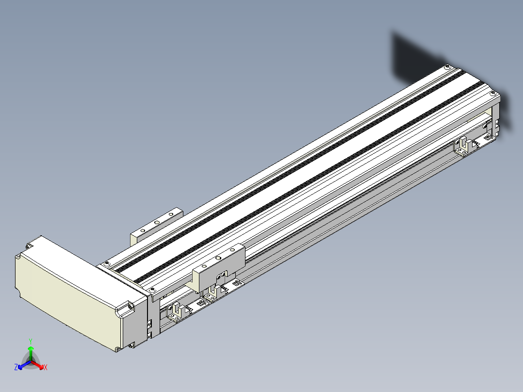 TPA-KNR-86E-1610C-L400A1-MR-P10-N3线性模块铝制底座主视图