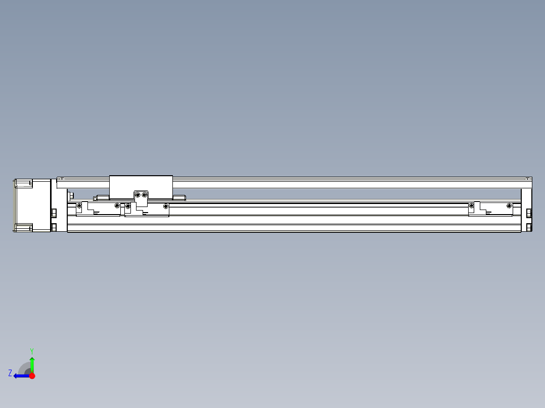 TPA-KNR-86E-1610C-L400A1-MR-P10-N3线性模块铝制底座右视图