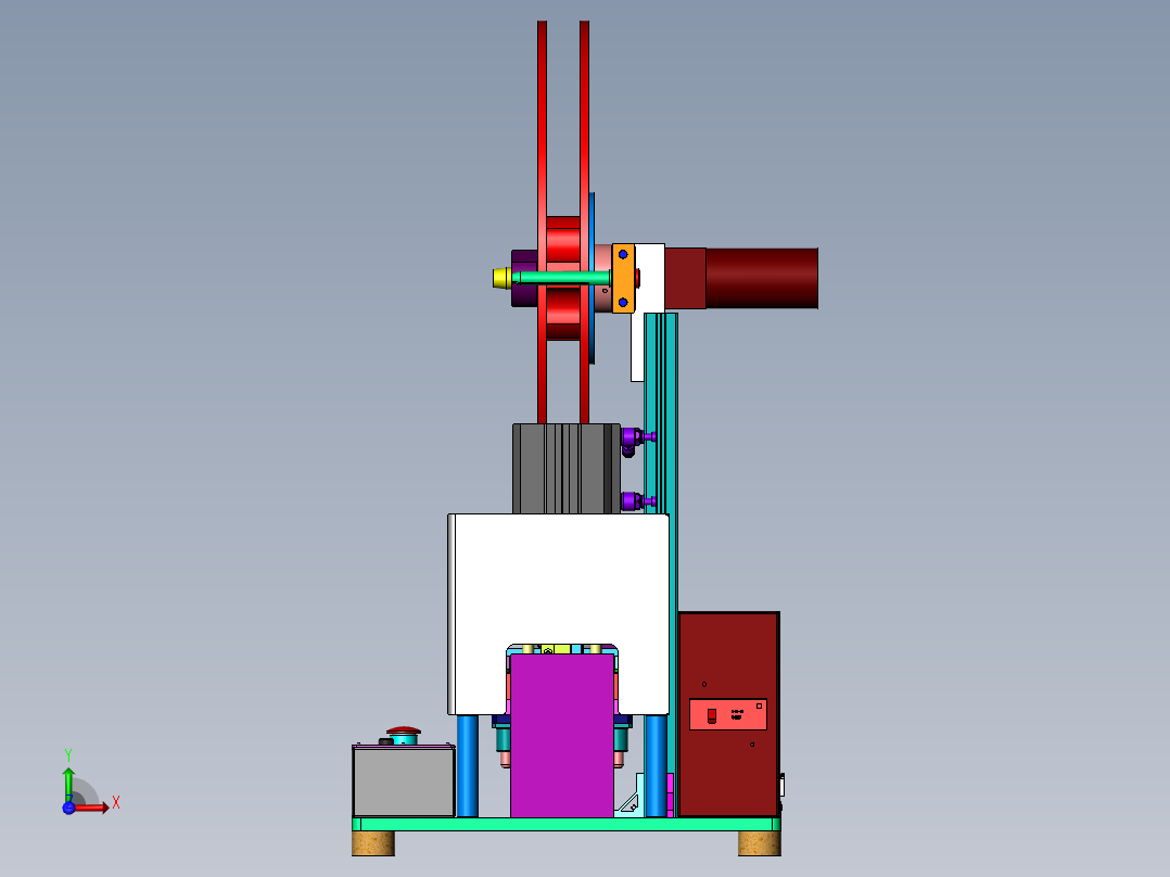 桌上型插针自动裁切设备sw17可编辑前视图