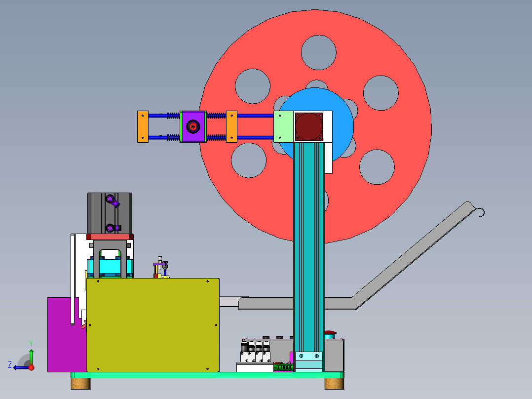 桌上型插针自动裁切设备sw17可编辑右视图