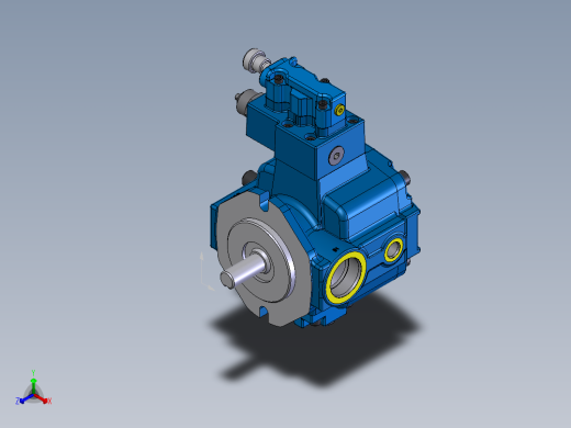 Continental Hydraulics-PVX-11or15B30-RF-P-1S17液压元件正等轴测缩略图