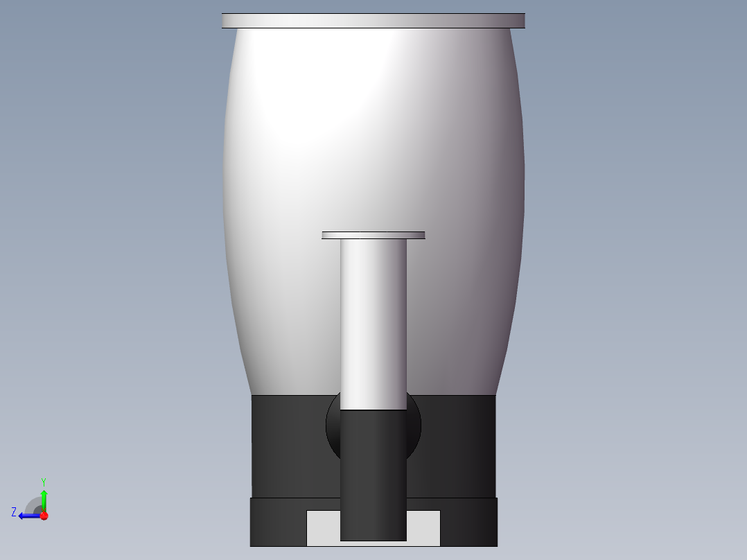 KT-400高真空油扩散泵(沈阳真龙)右视图