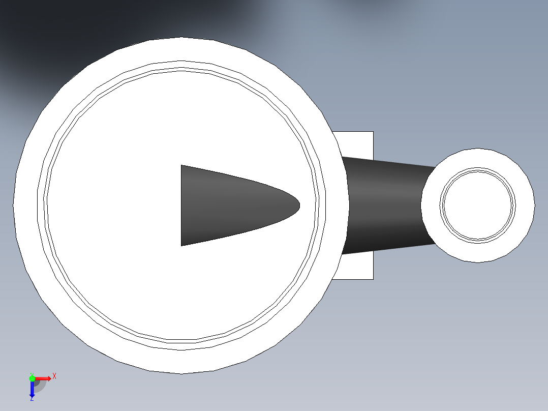 KT-400高真空油扩散泵(沈阳真龙)俯视图