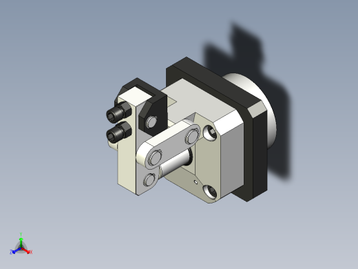 油缸杠杆压紧机构设计