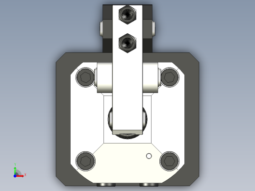 油缸杠杆压紧机构设计前视缩略图