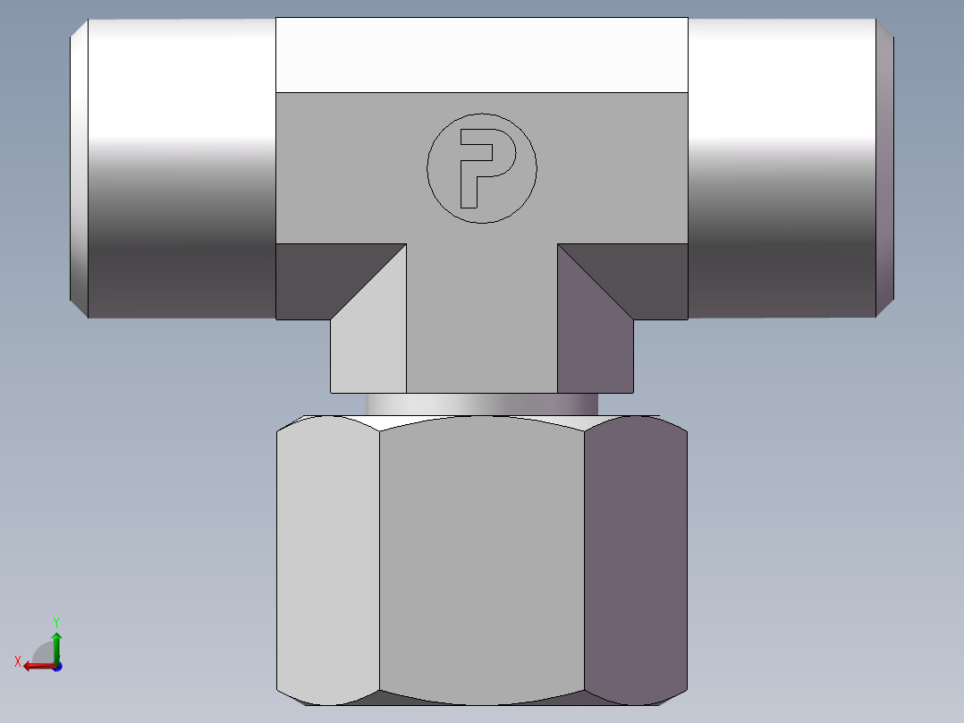BC+BD 三通组合接头、BC-16后视图