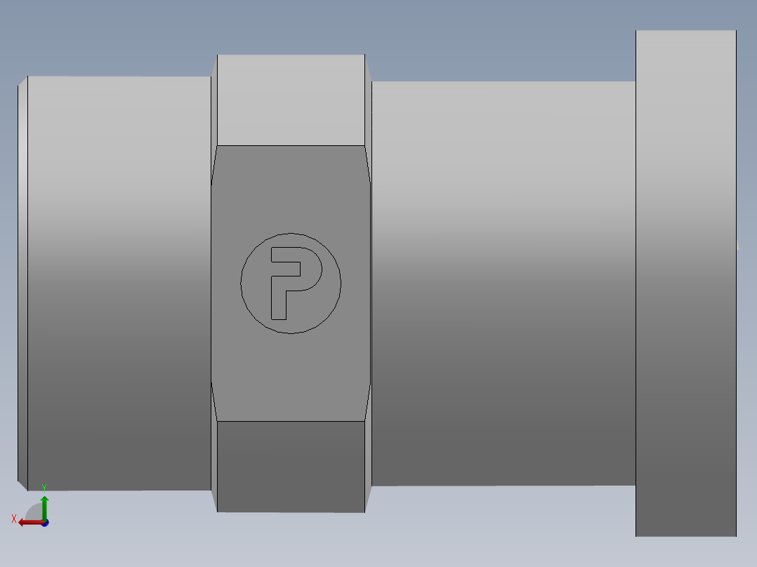 法兰接头、1DFS-52-24后视图