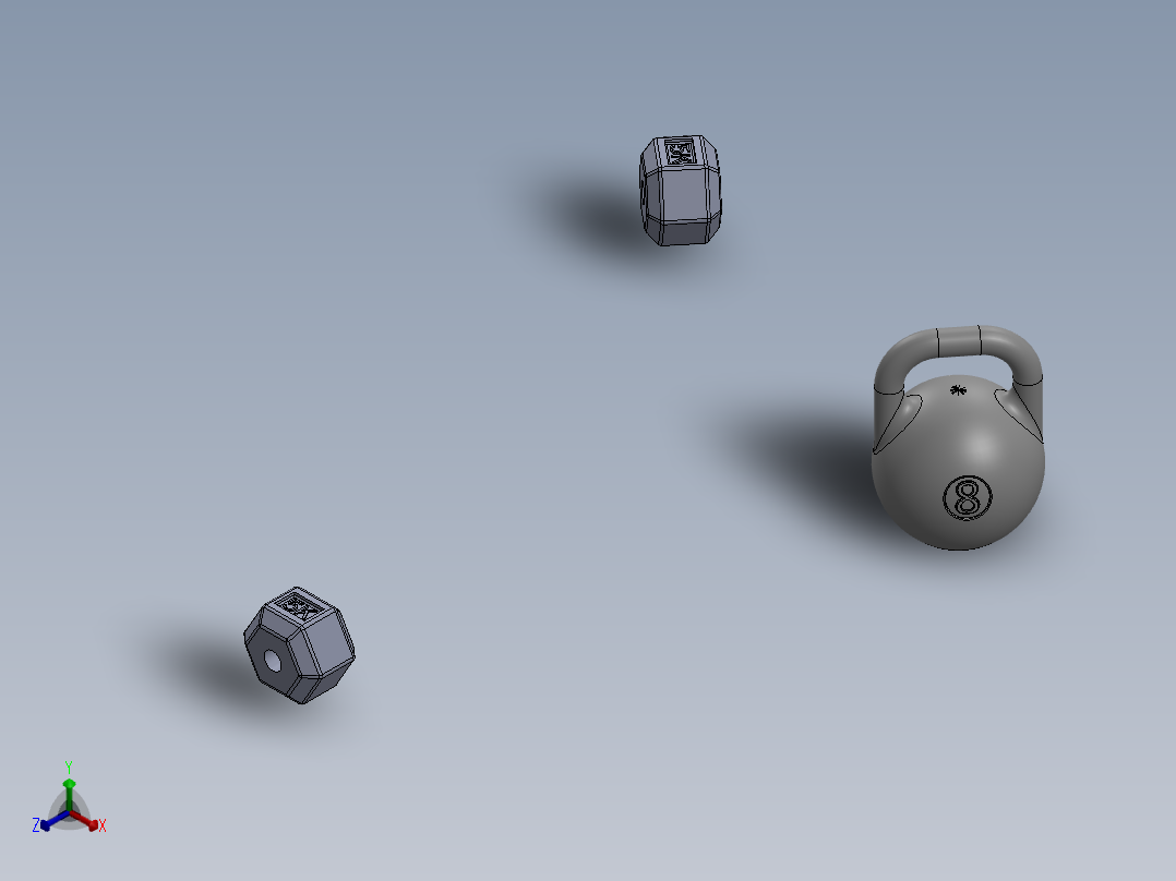 健身器材(42)正等轴测图