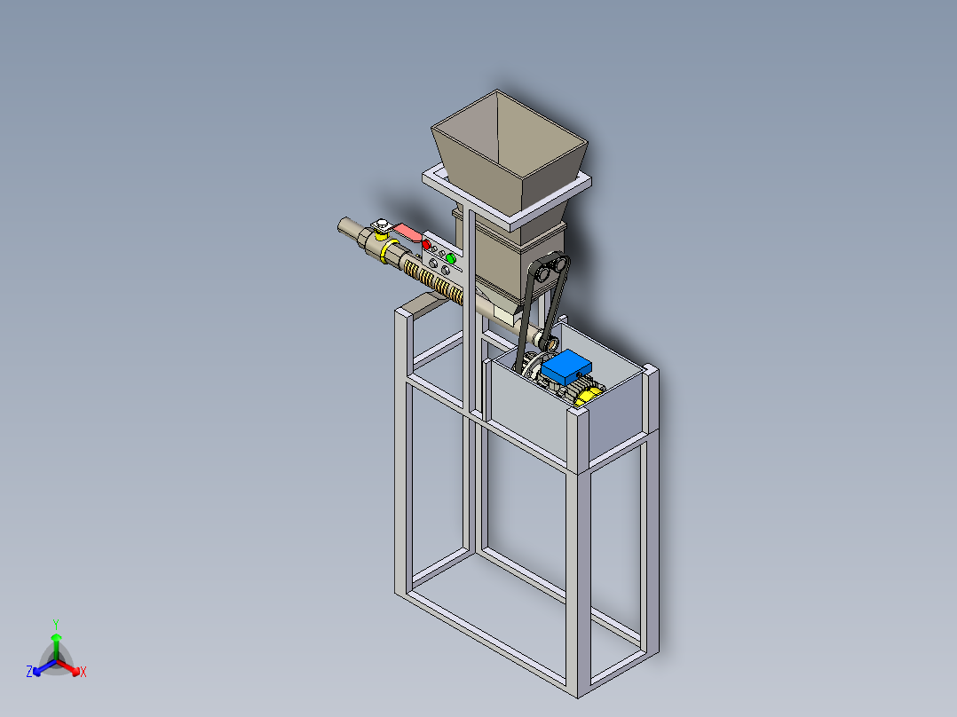 B2004694-塑料回收机主视图