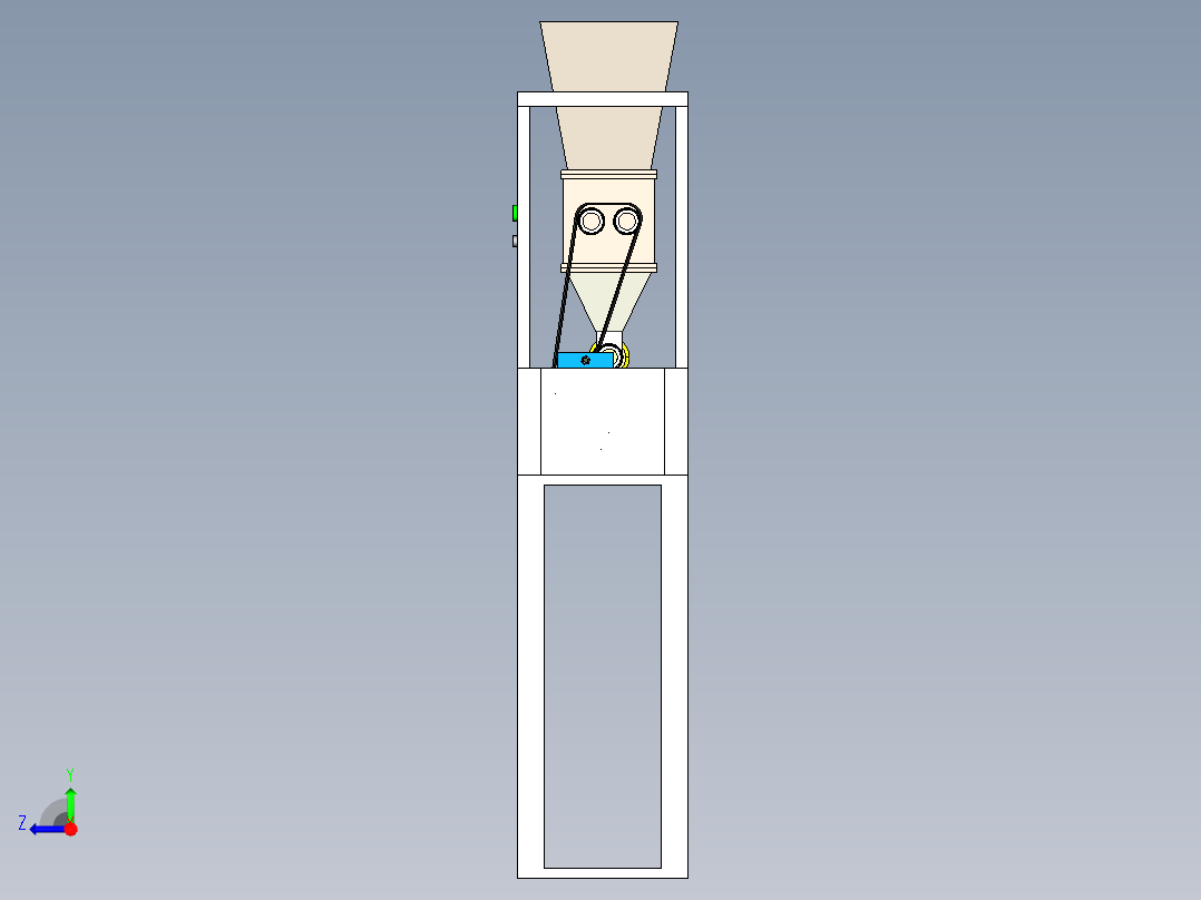 B2004694-塑料回收机右视图