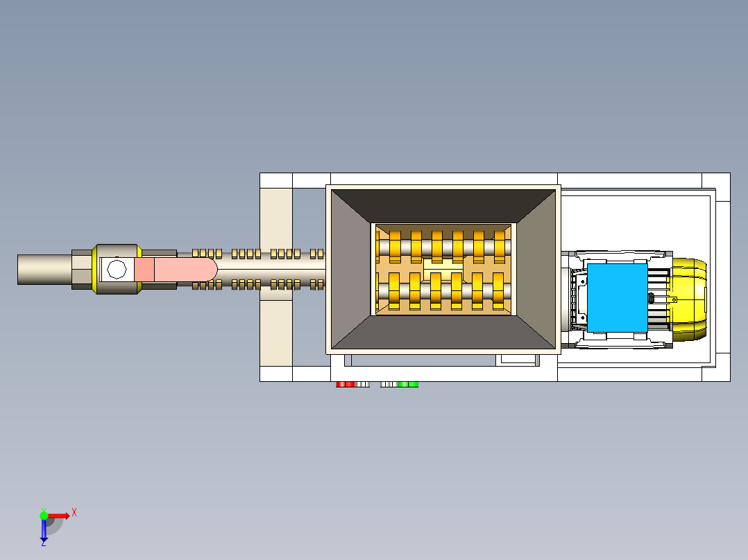 B2004694-塑料回收机俯视图