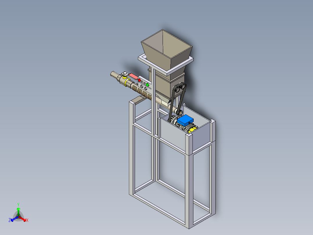 B2004694-塑料回收机正等轴测图