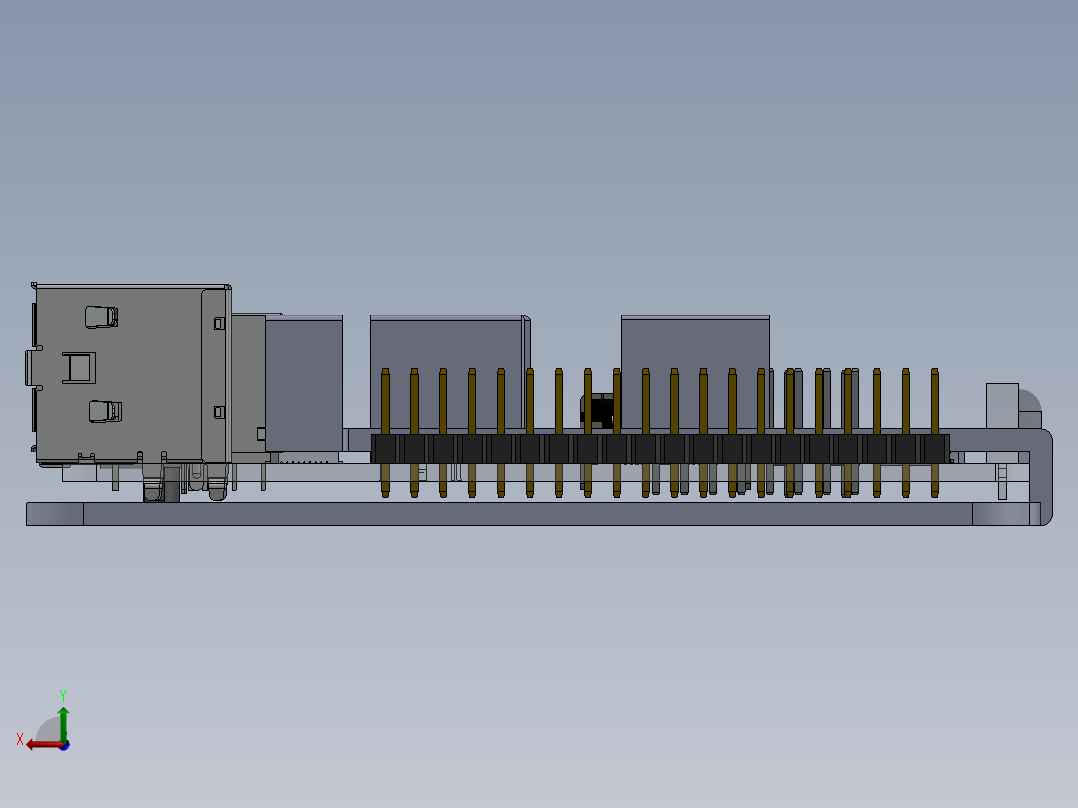aml s905x cc le土豆支架带散热器13后视图