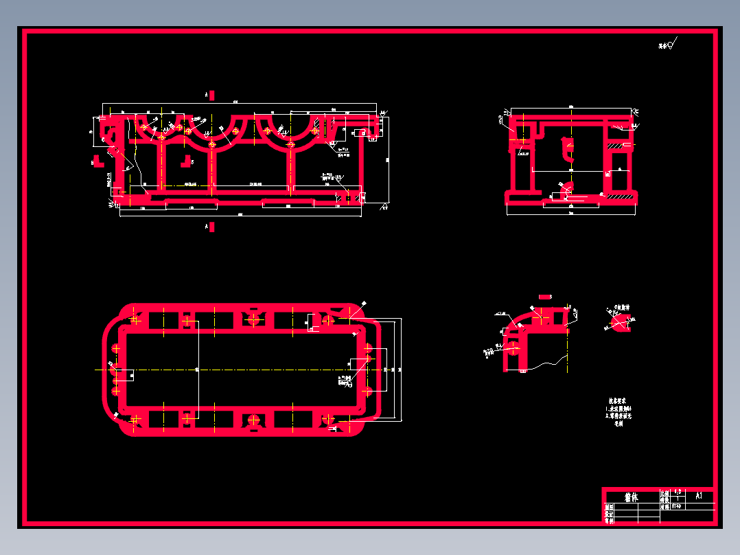 二级圆柱齿轮减速器下箱体的数控加工工艺设计含三维及CAD图
