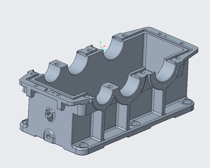 二级圆柱齿轮减速器下箱体的数控加工工艺设计含三维及CAD图