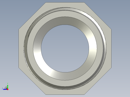 螺纹管对丝-六角异径 DN20-DN15右视缩略图
