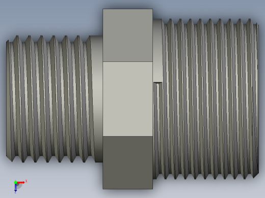 螺纹管对丝-六角异径 DN20-DN15俯视缩略图