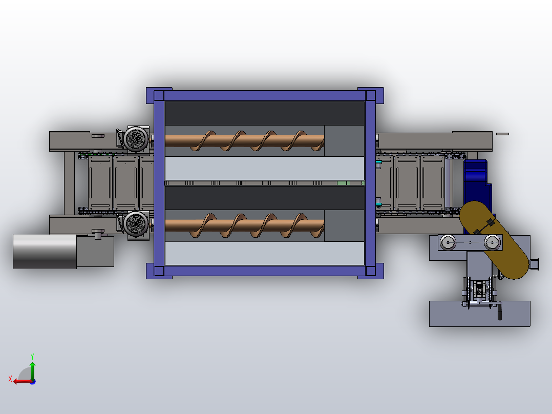 5kg大米包装机-三维SW后视图