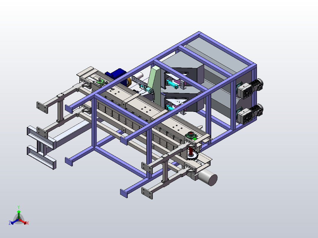 5kg大米包装机-三维SW正等轴测图