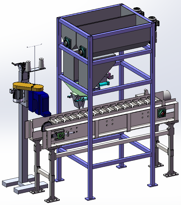5kg大米包装机-三维SW