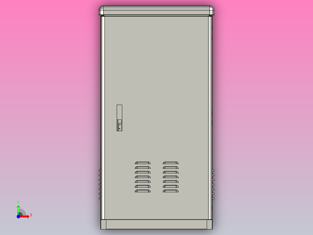 户外柜[户外柜]前视图