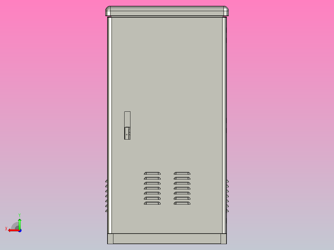 户外柜[户外柜]后视图