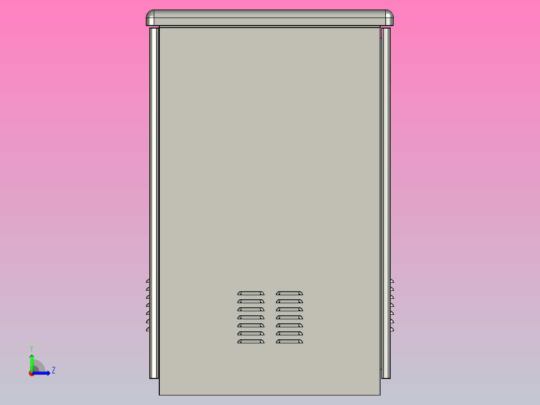 户外柜[户外柜]左视图