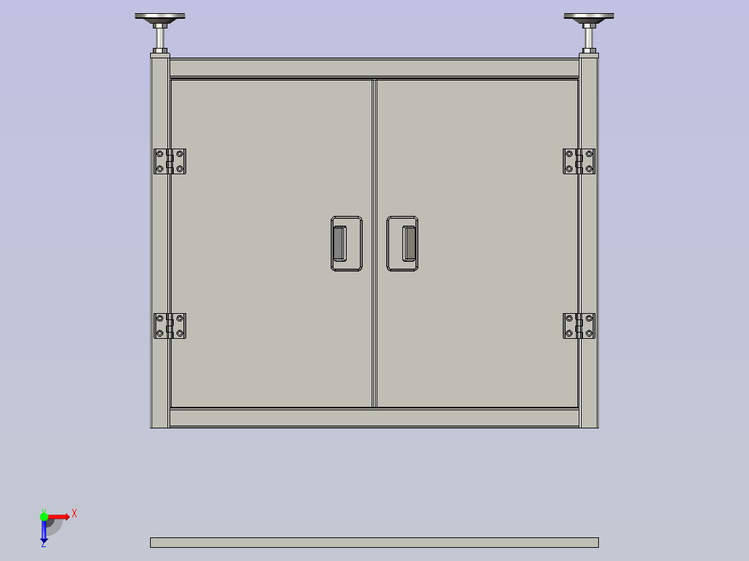 校直单元俯视图