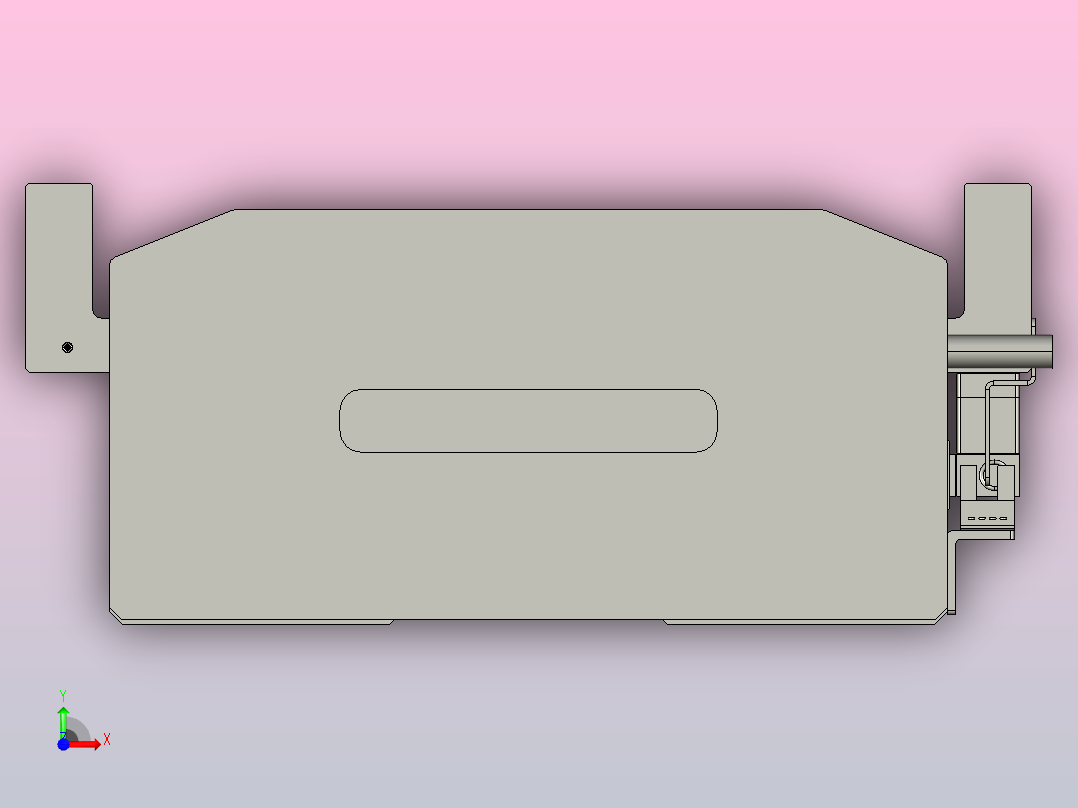 直驱直线电机轴TPA-LNP-200D-P23-L3720-C-1-3-C-10-N3(磁栅尺)前视图