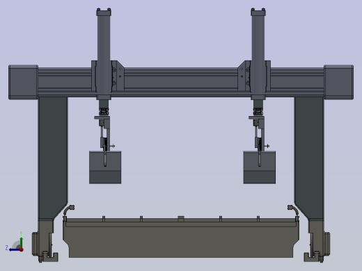 光伏组件层压机硅胶板升降机的设计右视缩略图