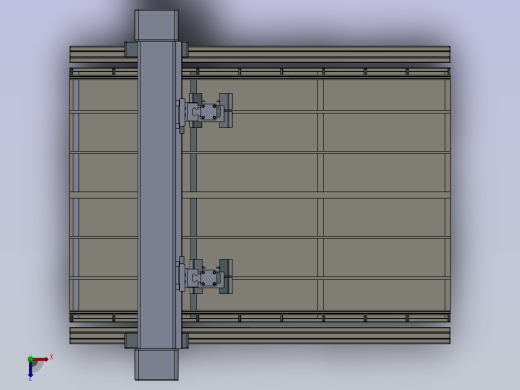 光伏组件层压机硅胶板升降机的设计俯视缩略图