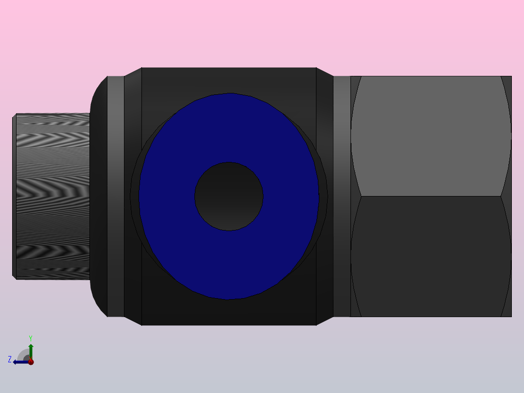 IPHF-G 串联接头-G螺纹_IPHF04-G01右视图