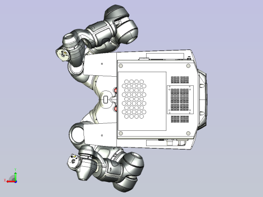 ABB机械手 -IRB-14000-yumi 3D模型后视缩略图