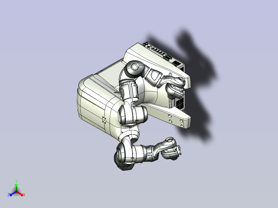 ABB机械手 -IRB-14000-yumi 3D模型正等轴测图