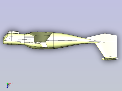 航空器机体设计俯视缩略图
