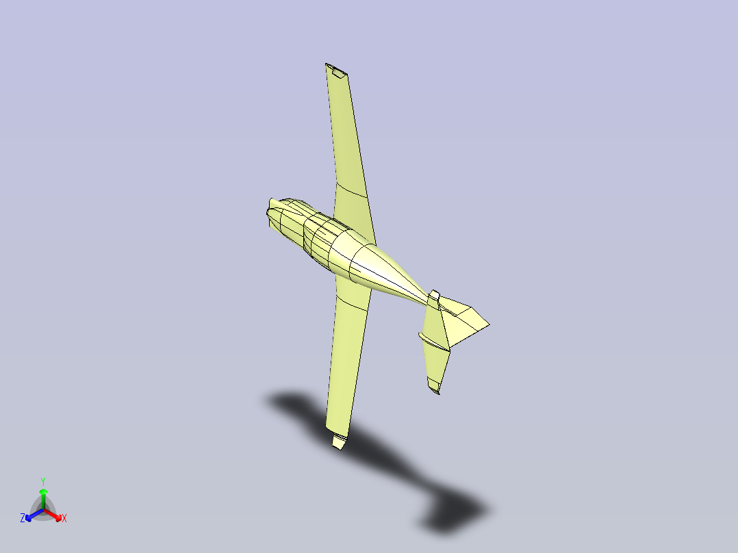 航空器机体设计正等轴测图