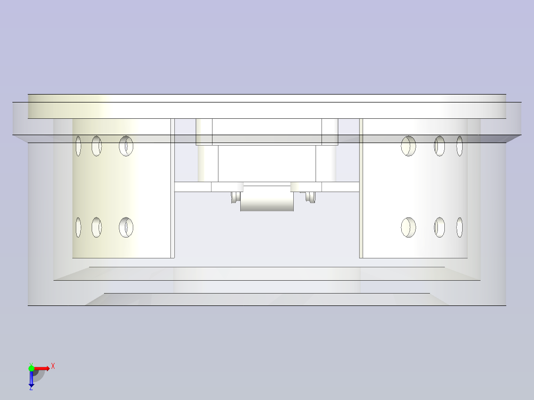 鼓式制动器3D模型俯视图